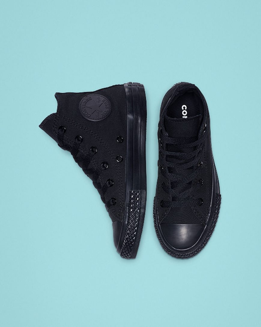 Tenisky Vysoke Converse Chuck Taylor All Star Klasické Chlapcenske Čierne | SK BYPNK3